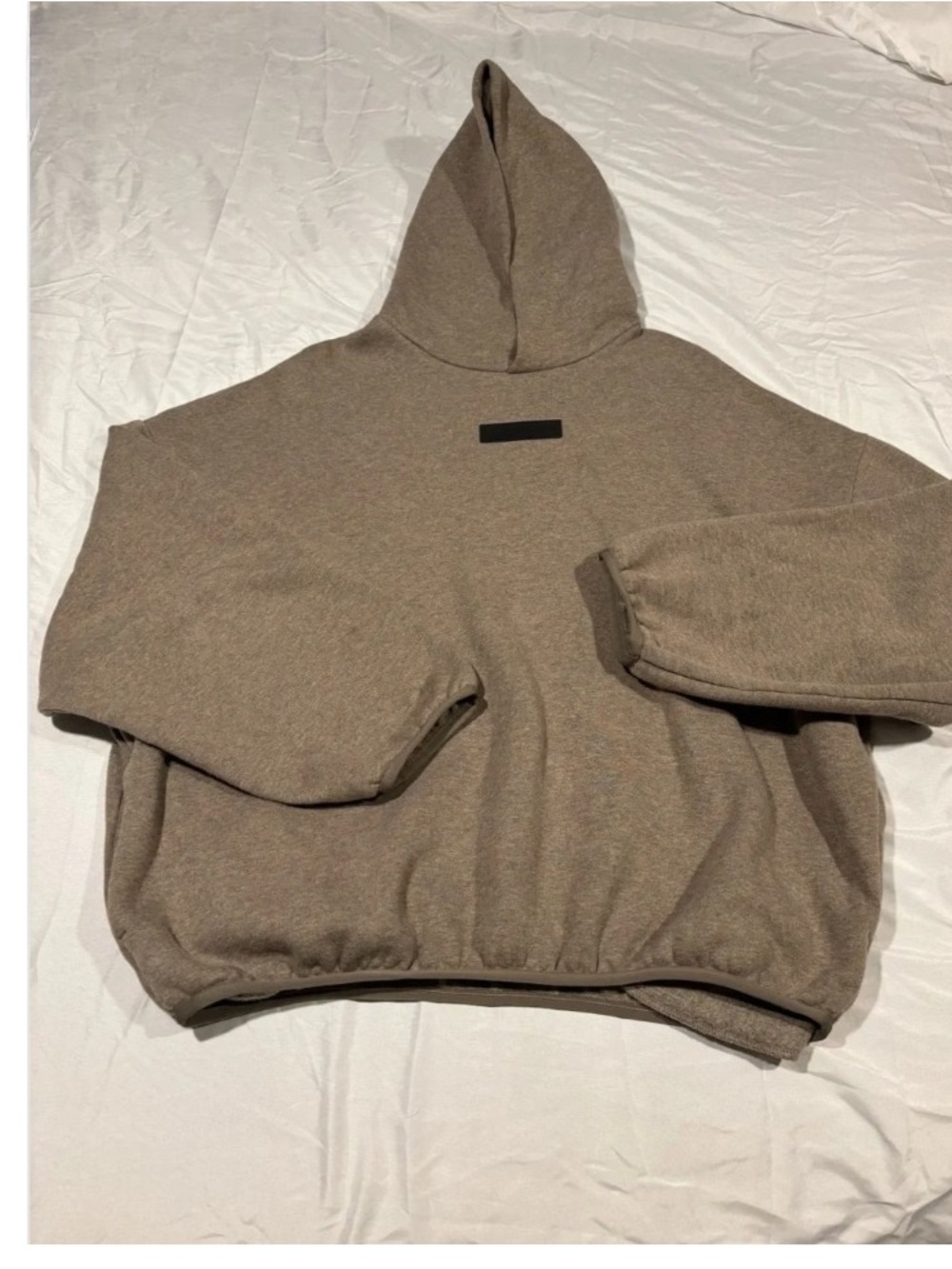 Fear of God Oversized Hooded Pullover in Taupe